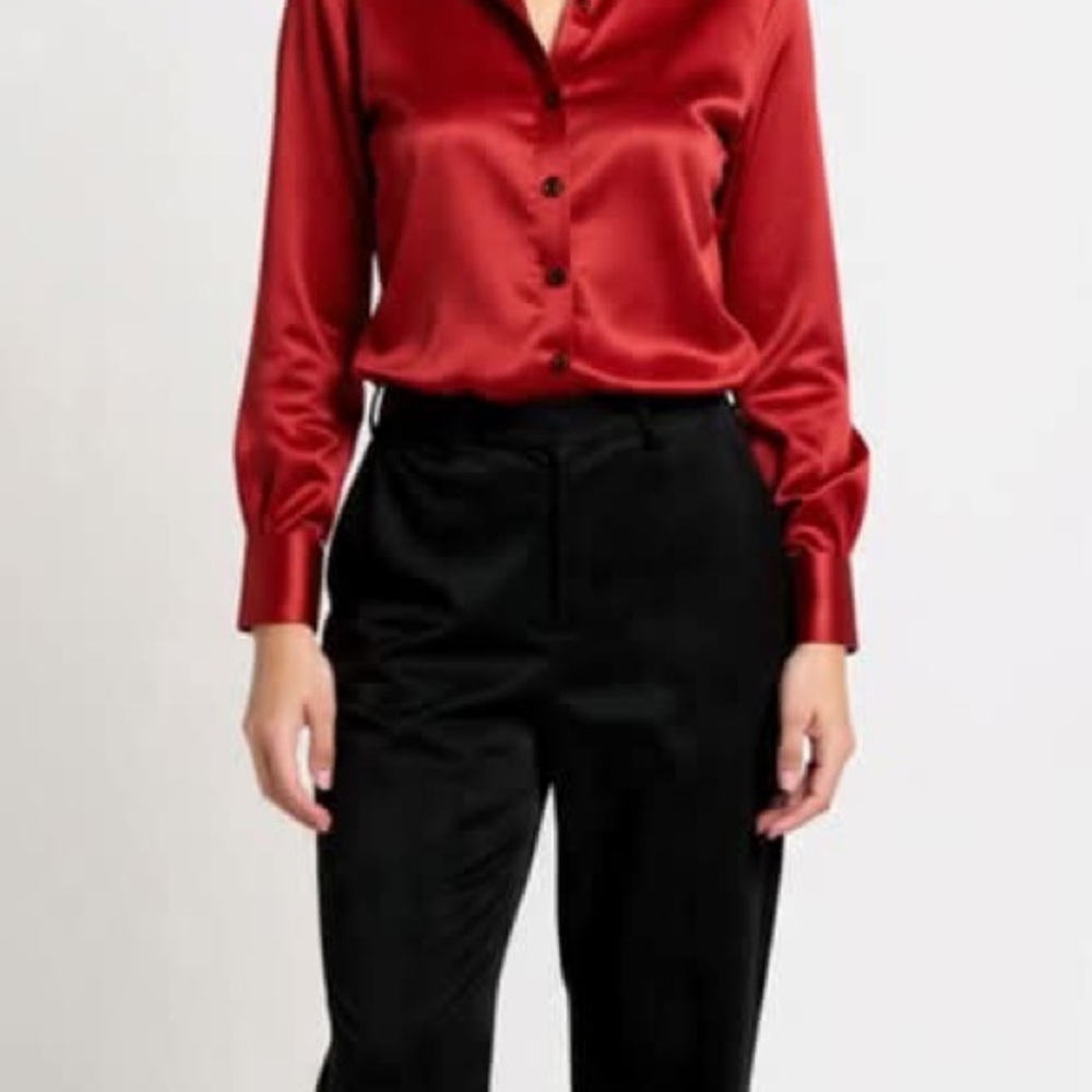 Jones New York velvet pants with pockets size 8 black .